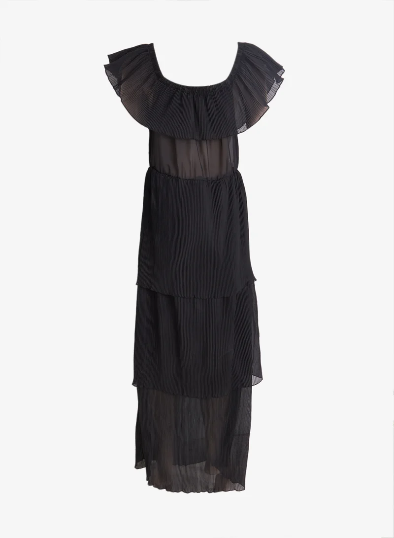 Ella Plus Off Shoulder Layered Dress